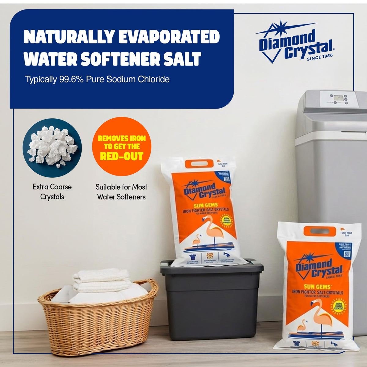 4 Pack Water Softener Salt, 40 Pounds Z555919