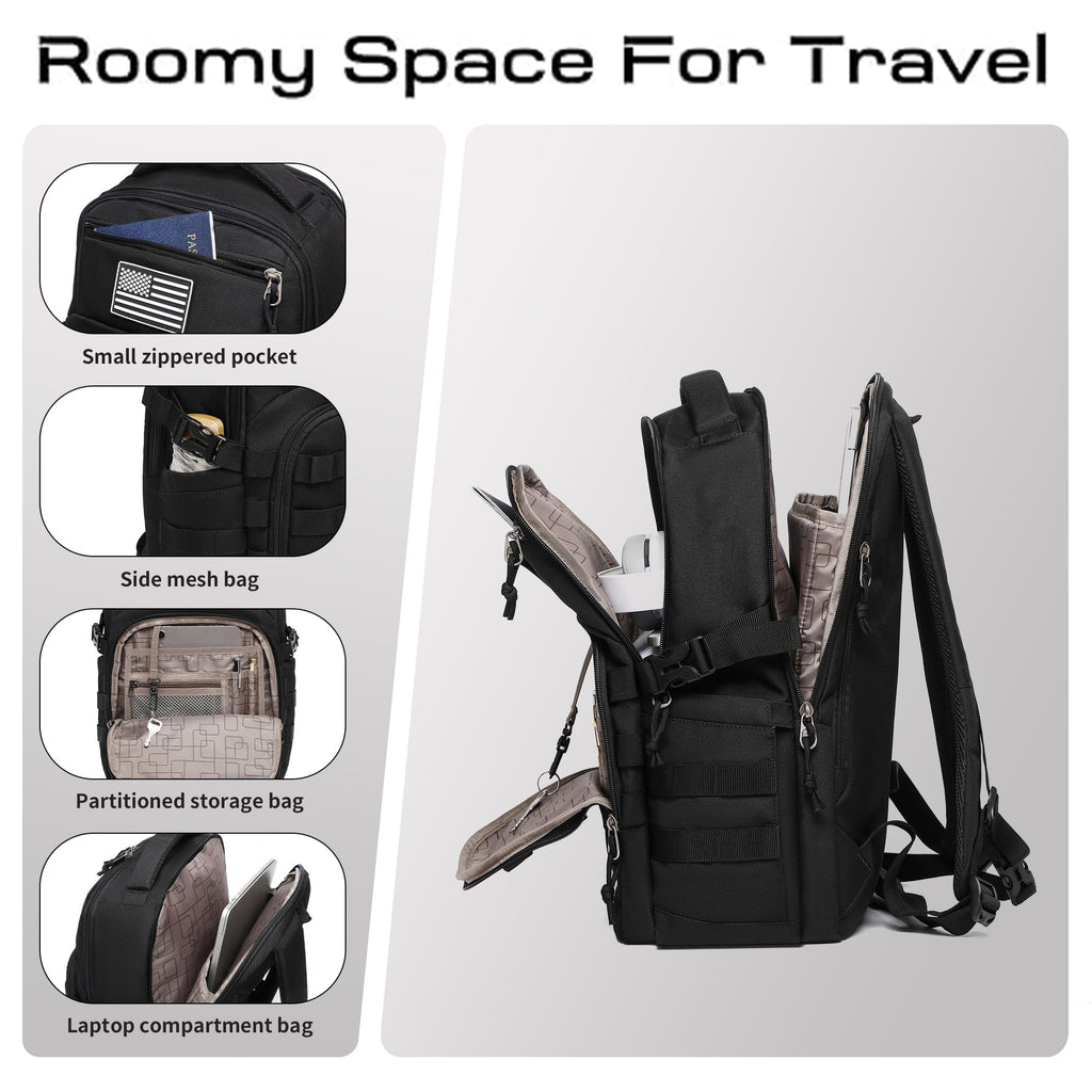 Black Small Tactical Backpack X4708