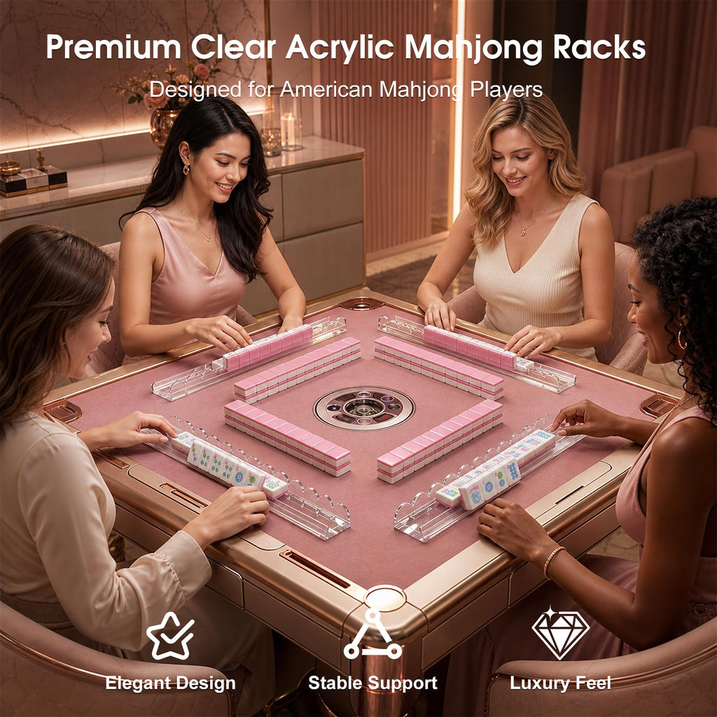 Mahjong Racks with Magnetic Pushers A958383