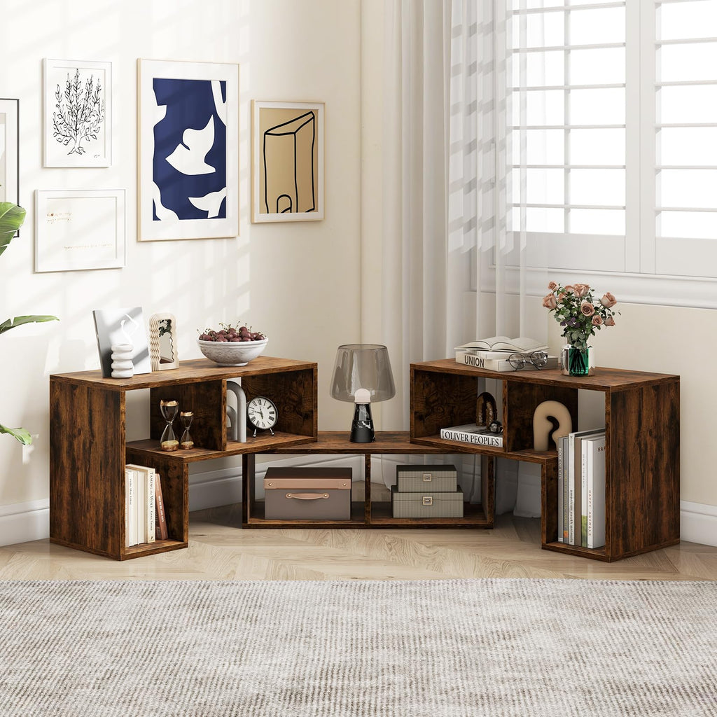 Brown 3-Piece TV Stand with Storage Cubes I42088
