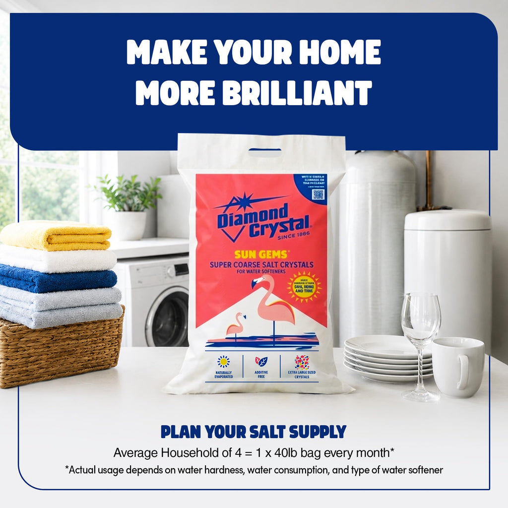 4 Pack Super Coarse Water Softener Salt, 40 Pounds B9739