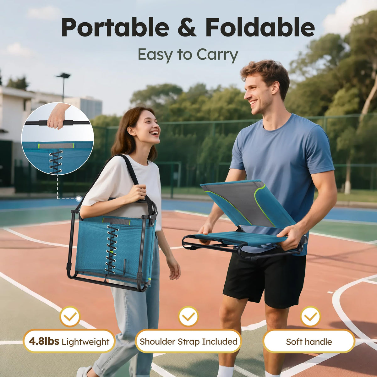 2 Pack Folding Stadium Seats V484679