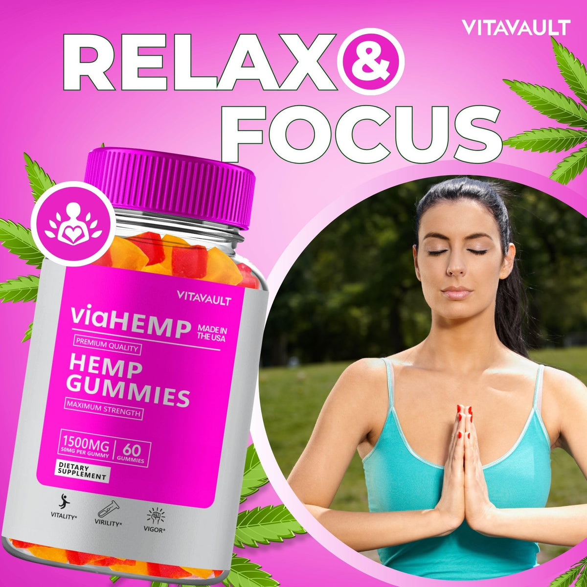 Hemp Gummies 60 Gummies X451