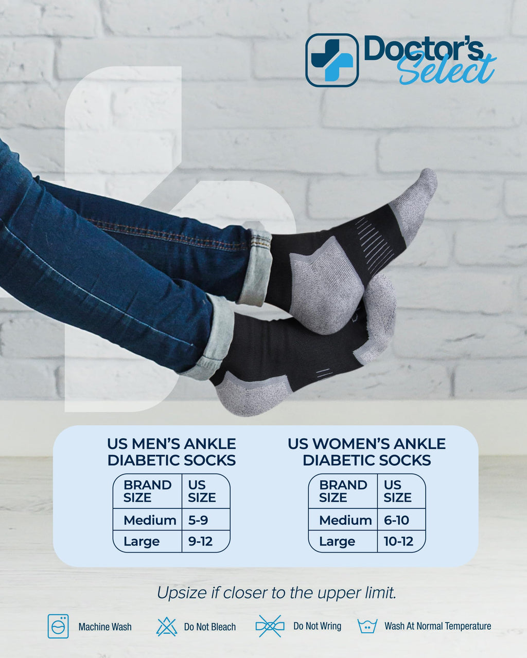 Bamboo Viscose Diabetic Socks 6 Pairs K28518