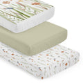 3-Piece Baby Crib Sheets Set Fitted Standard Size K2039