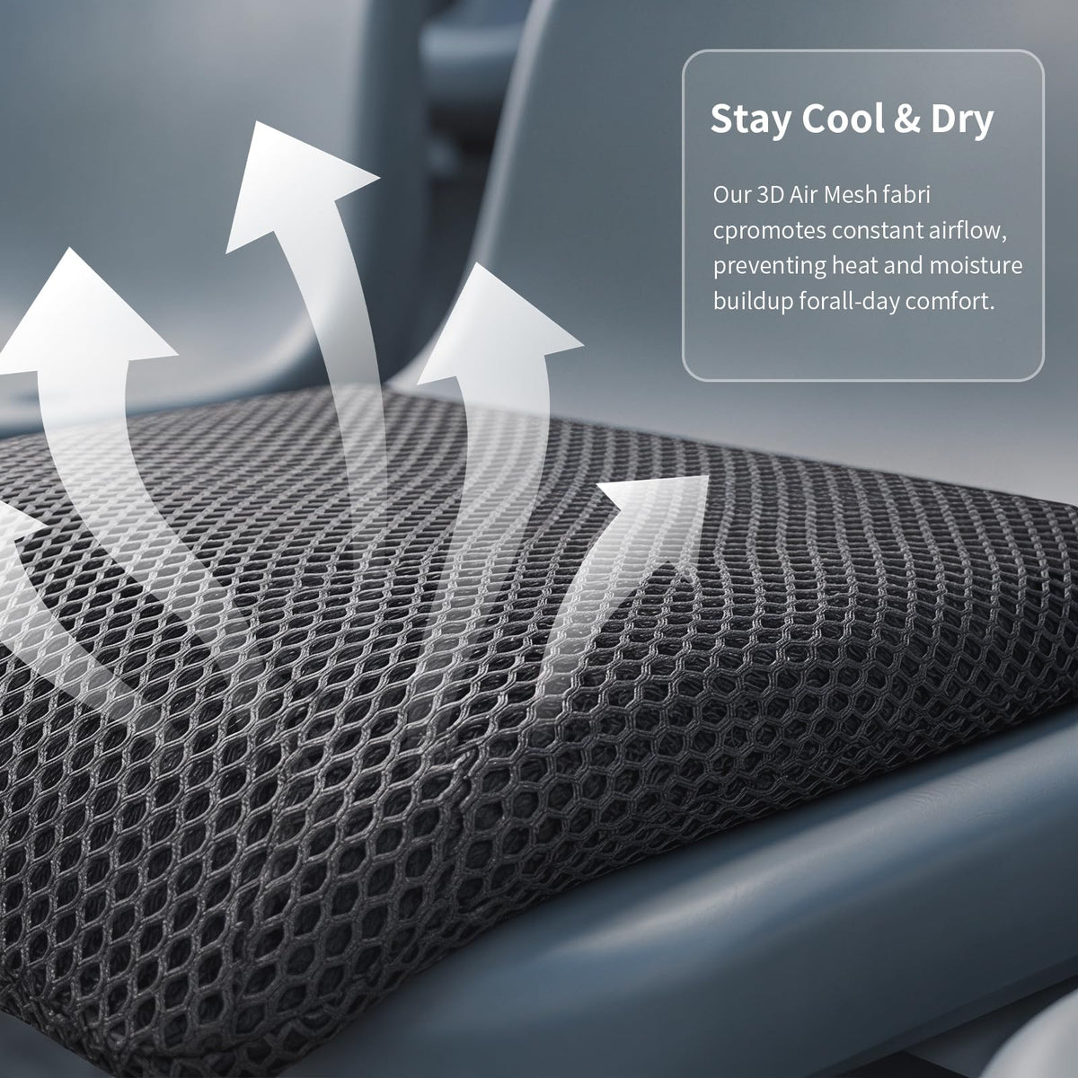 Portable Extra Thick Stadium Seat Cushion 2 Pack Gray I40824