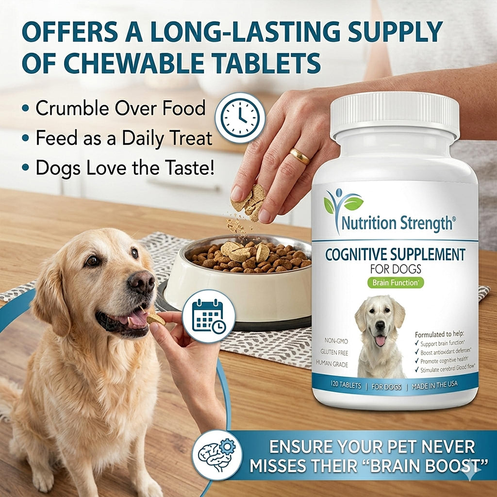 120 Chewable Tablets Cognitive Support Dog Supplement A884106