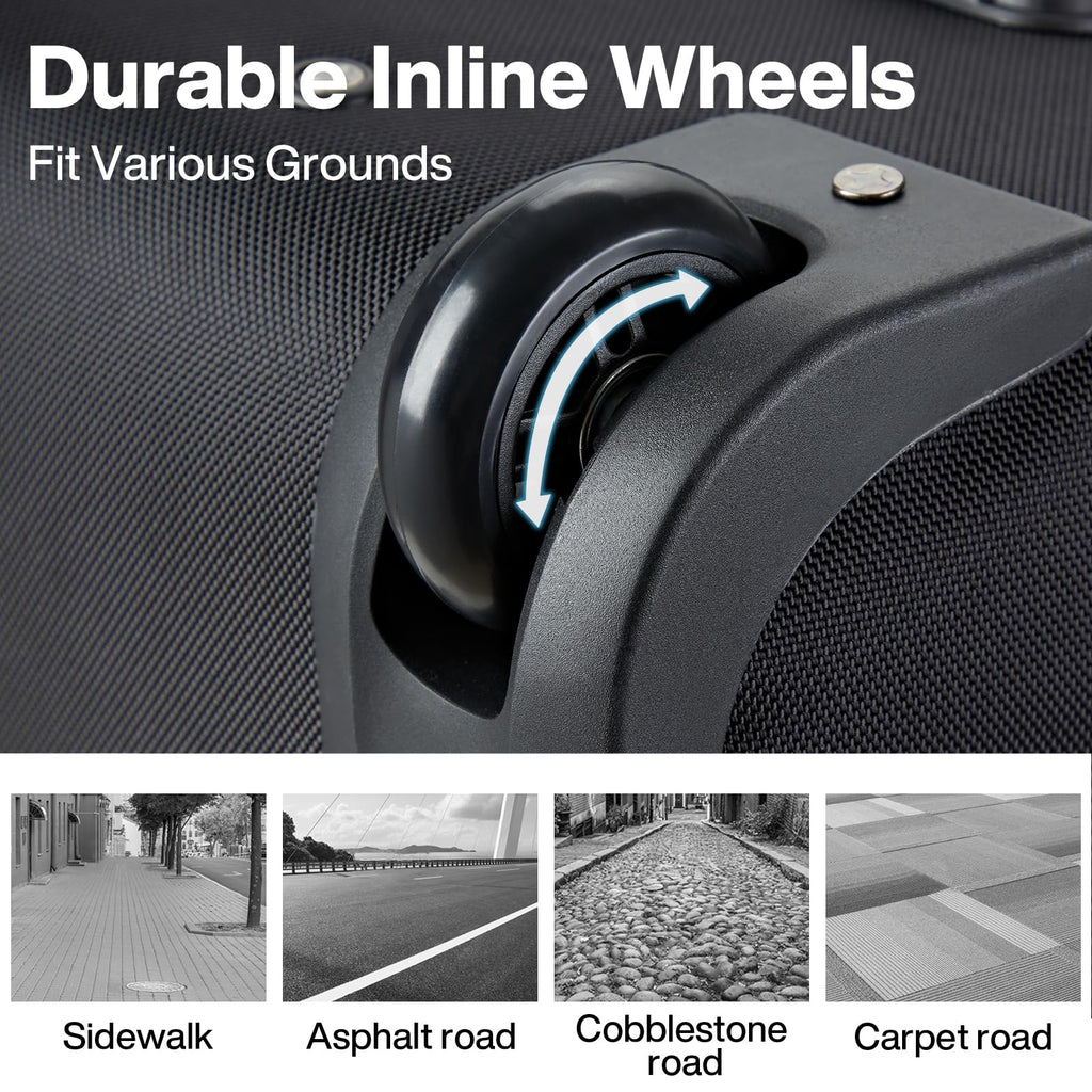 Expandable Carry On Luggage with Wheels Foldable Duffle Bag C39989