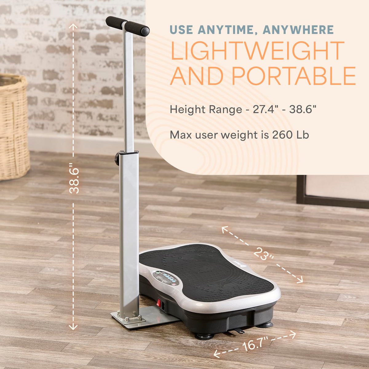 Vibration Plate with Handles and Magnetic Acupoints Q920