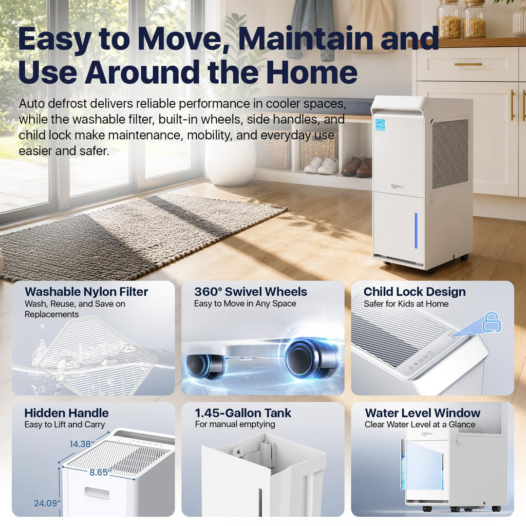 100 Pint/Day Dehumidifier U205