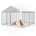 10x10FT Heavy Duty Outdoor Dog Kennel with Roof D117094