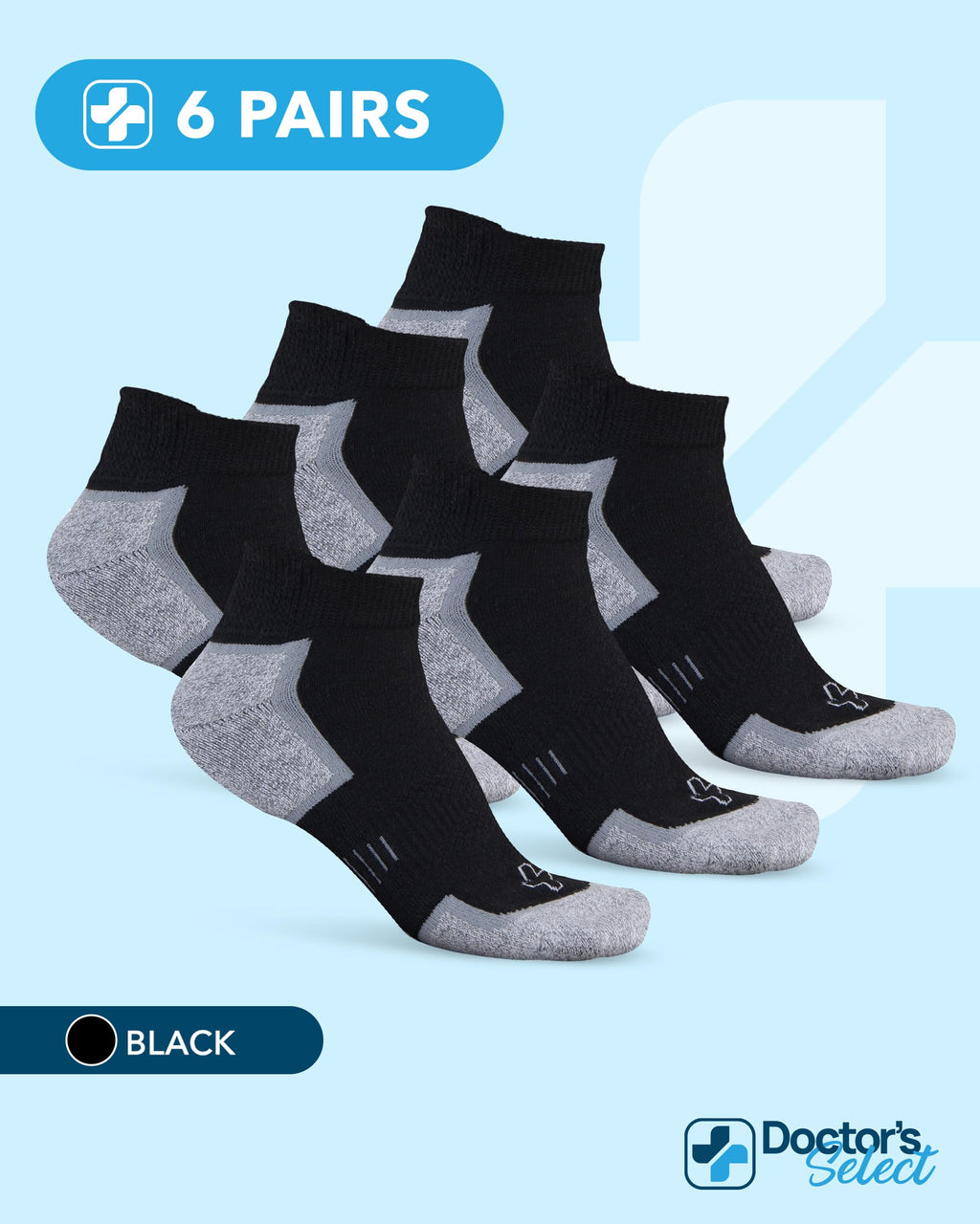 Bamboo Viscose Diabetic Socks 6 Pairs K28518