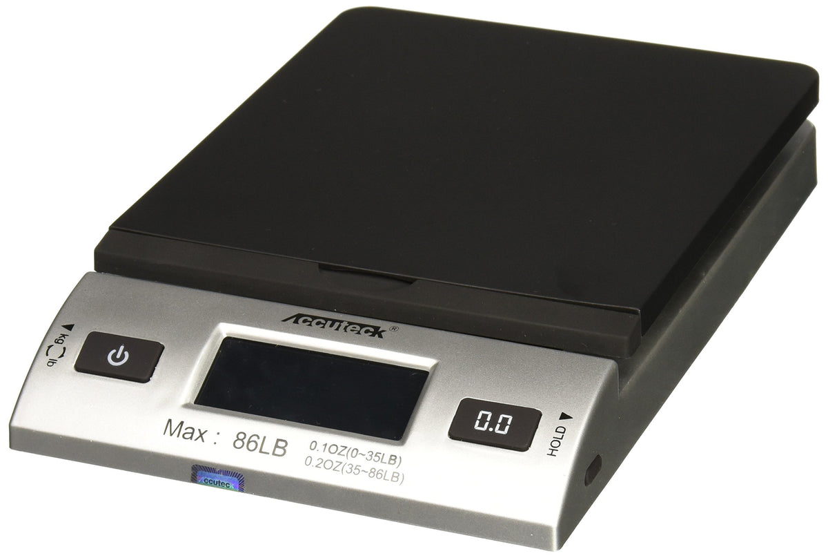 86 lb Silver Digital Shipping Postal Scale with Adapter V8132