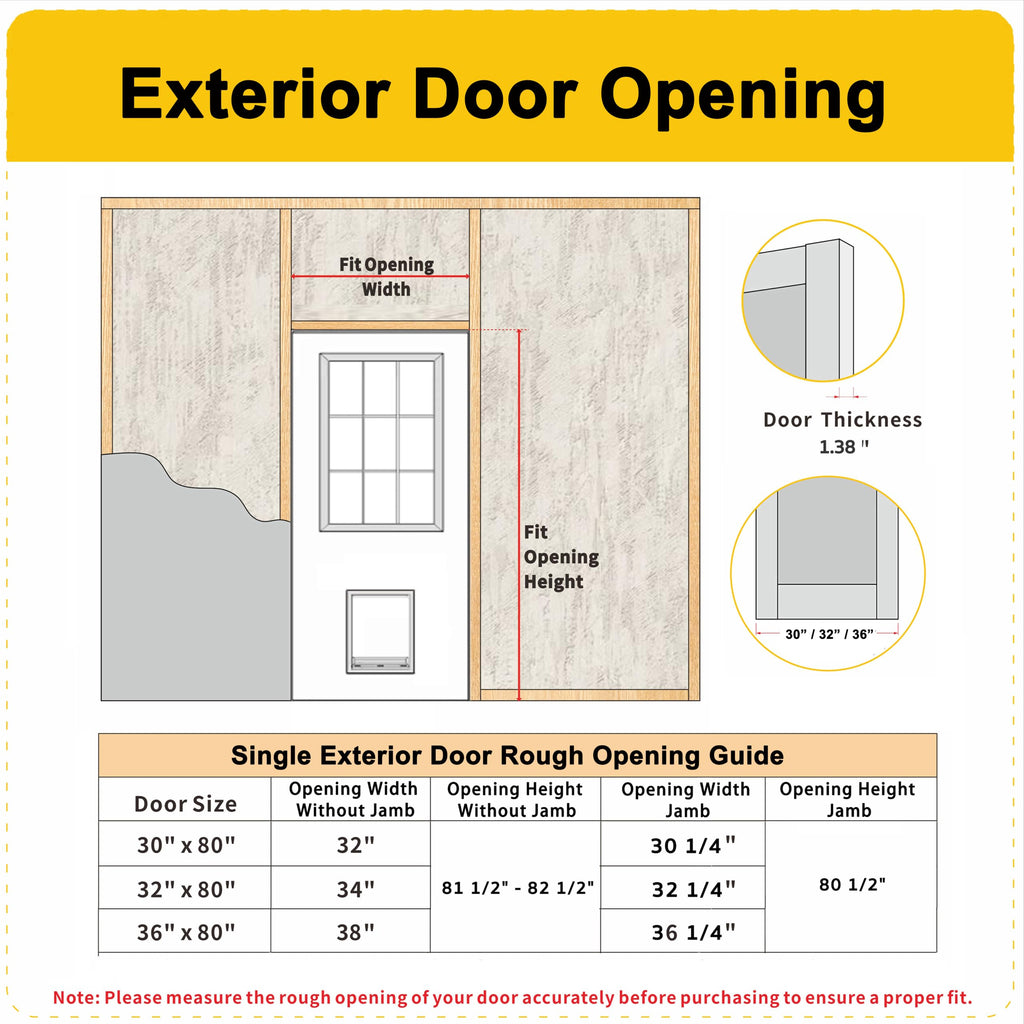 36" x 80" Front Door Slab with Prehung Door Jamb D3143