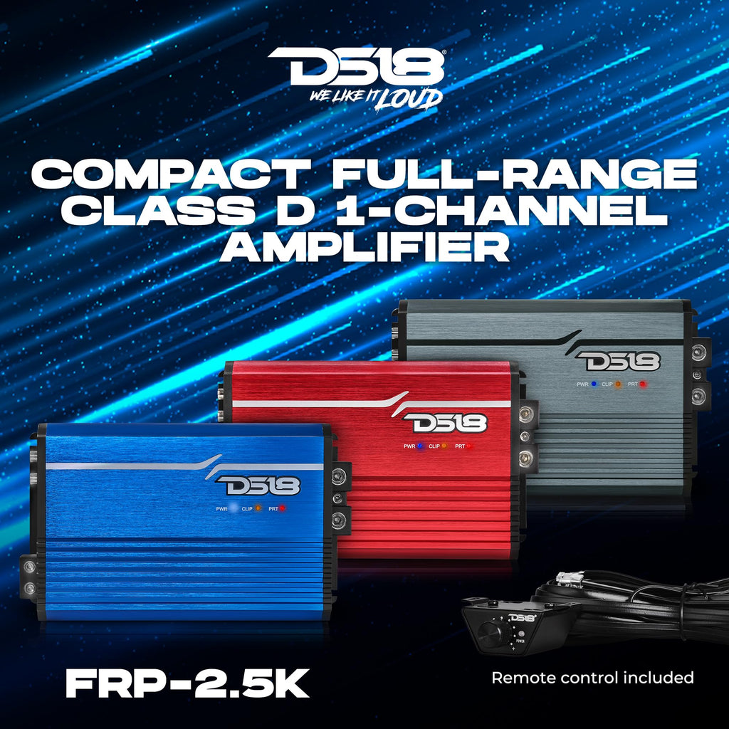 Compact Full-Range Class D 1-Channel Amplifier 2,500 Watts RMS Monoblock H29260