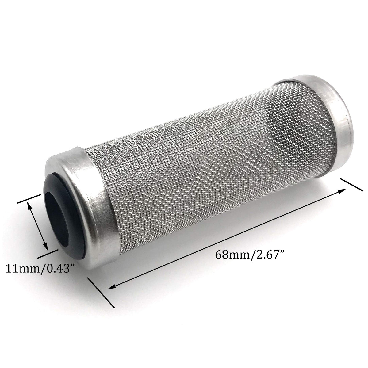 Aquarium Fish Tank Intake Strainer Stainless Steel 11mm S303