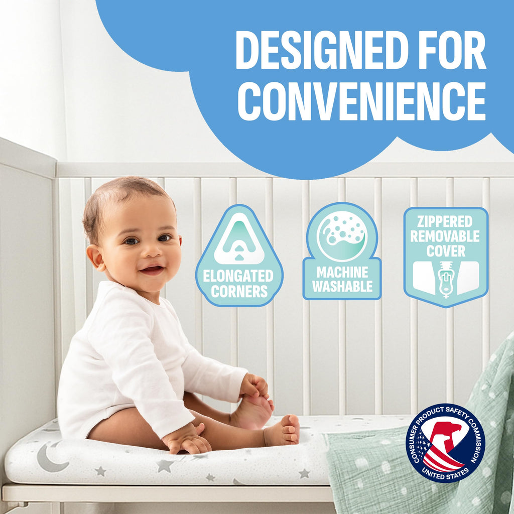 38"x26"x1.5" Bamboo Cover Waterproof Gel Memory Foam Pack n Play Mattress R15502