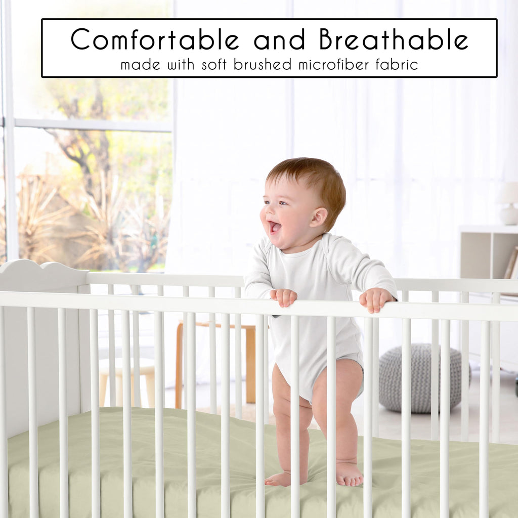 3-Piece Baby Crib Sheets Set Fitted Standard Size K2039