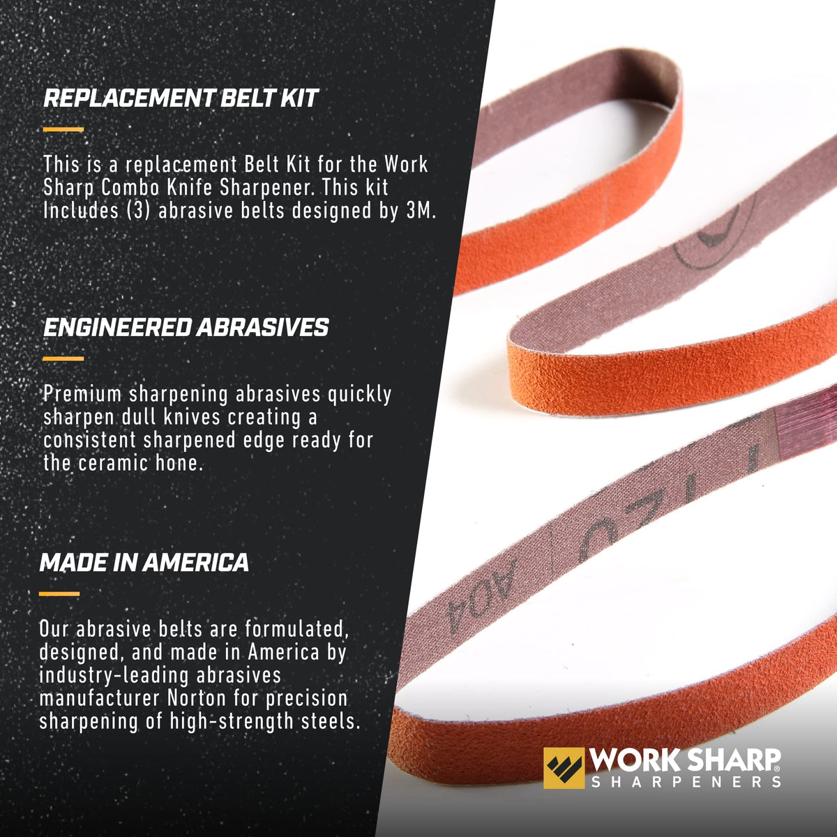 Knife Sharpener Replacement Belt Kit I380