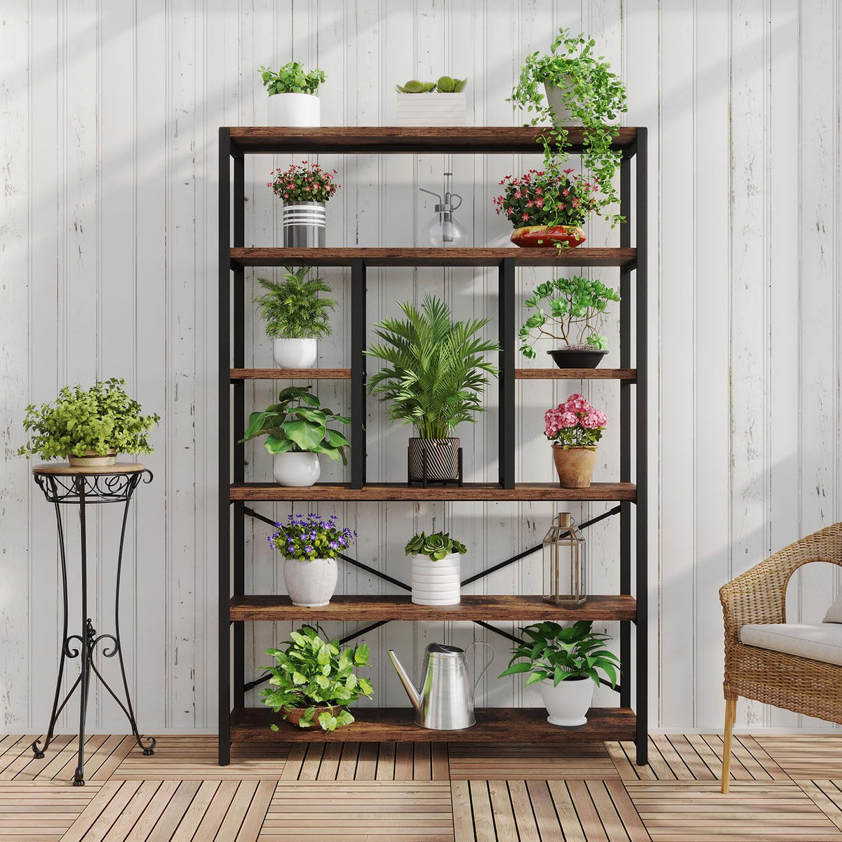 6 Tier Industrial Bookshelf J178