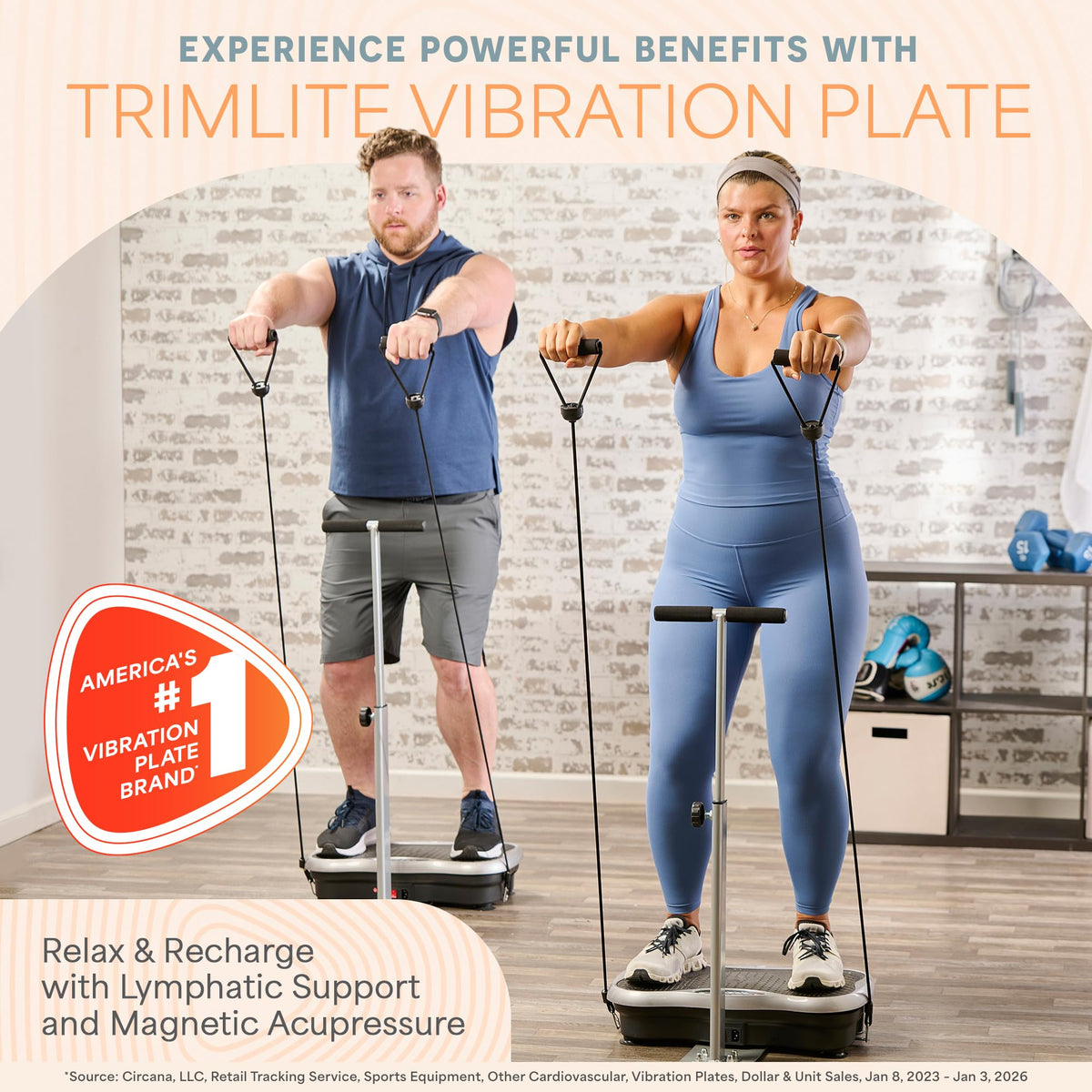 Vibration Plate with Handles and Magnetic Acupoints Q920