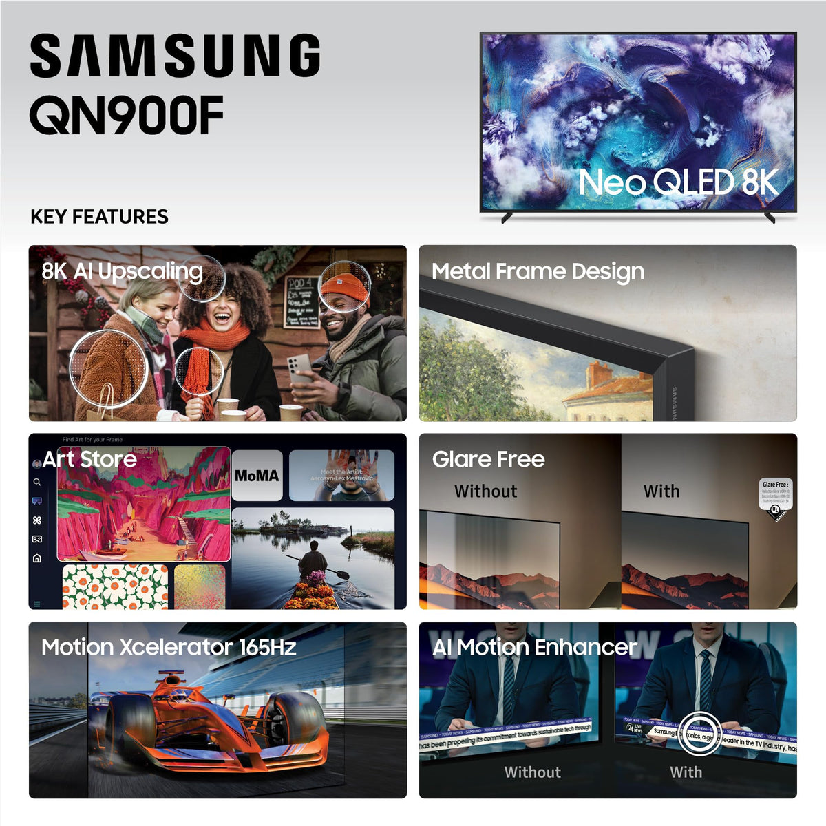 85-Inch 8K Mini LED Smart TV B3430