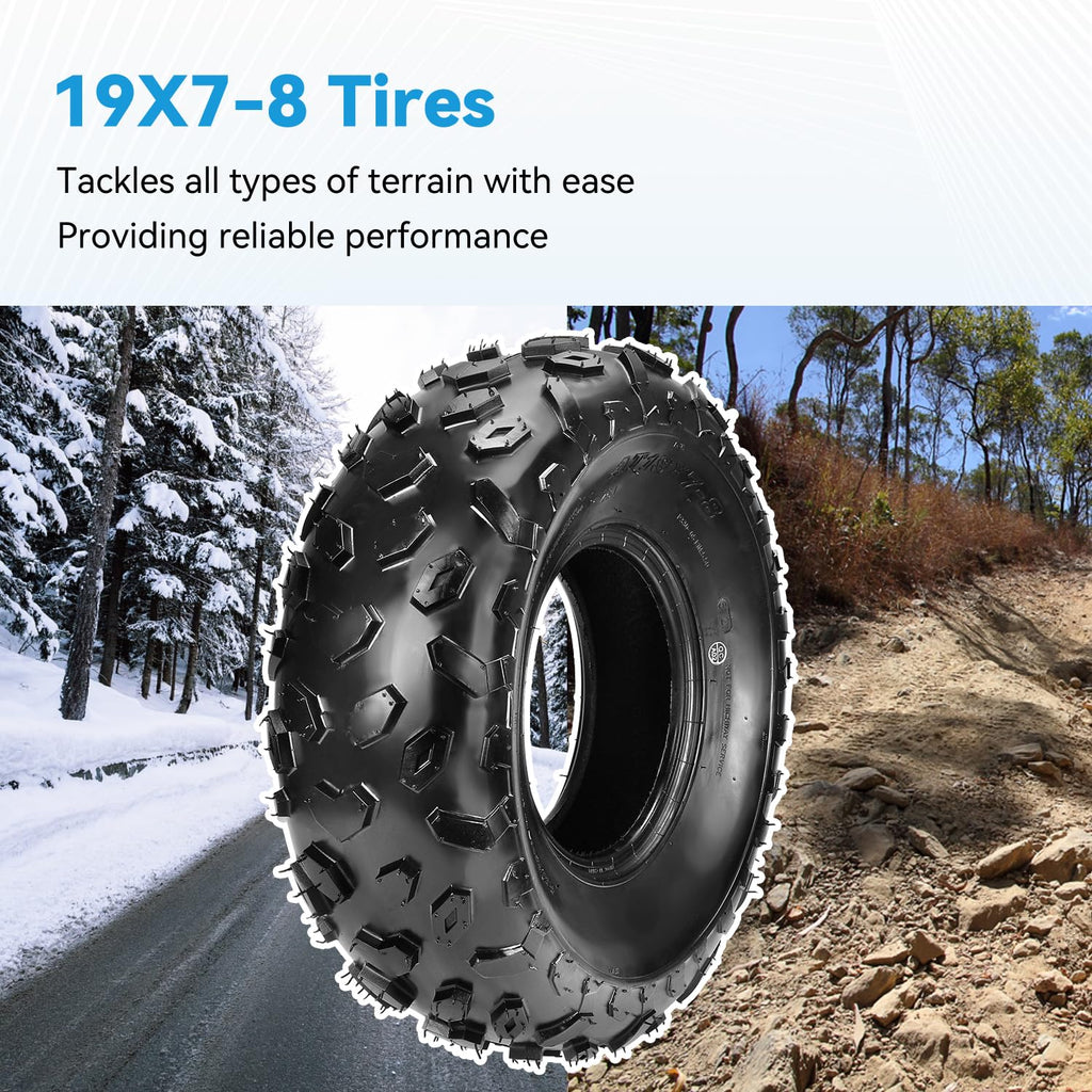 19x7-8 Mini Bike Tire Tubeless Replacement A8410