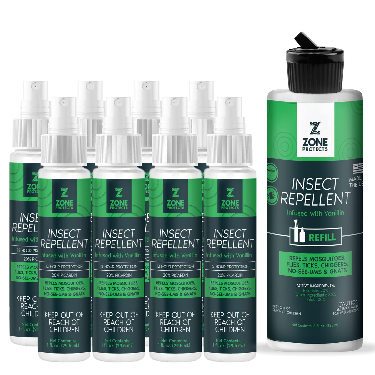 Picaridin Insect Repellent 8 oz Refill A3604