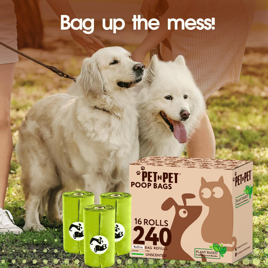 240 Count Plant Based Leak Proof Poop Bags F799055
