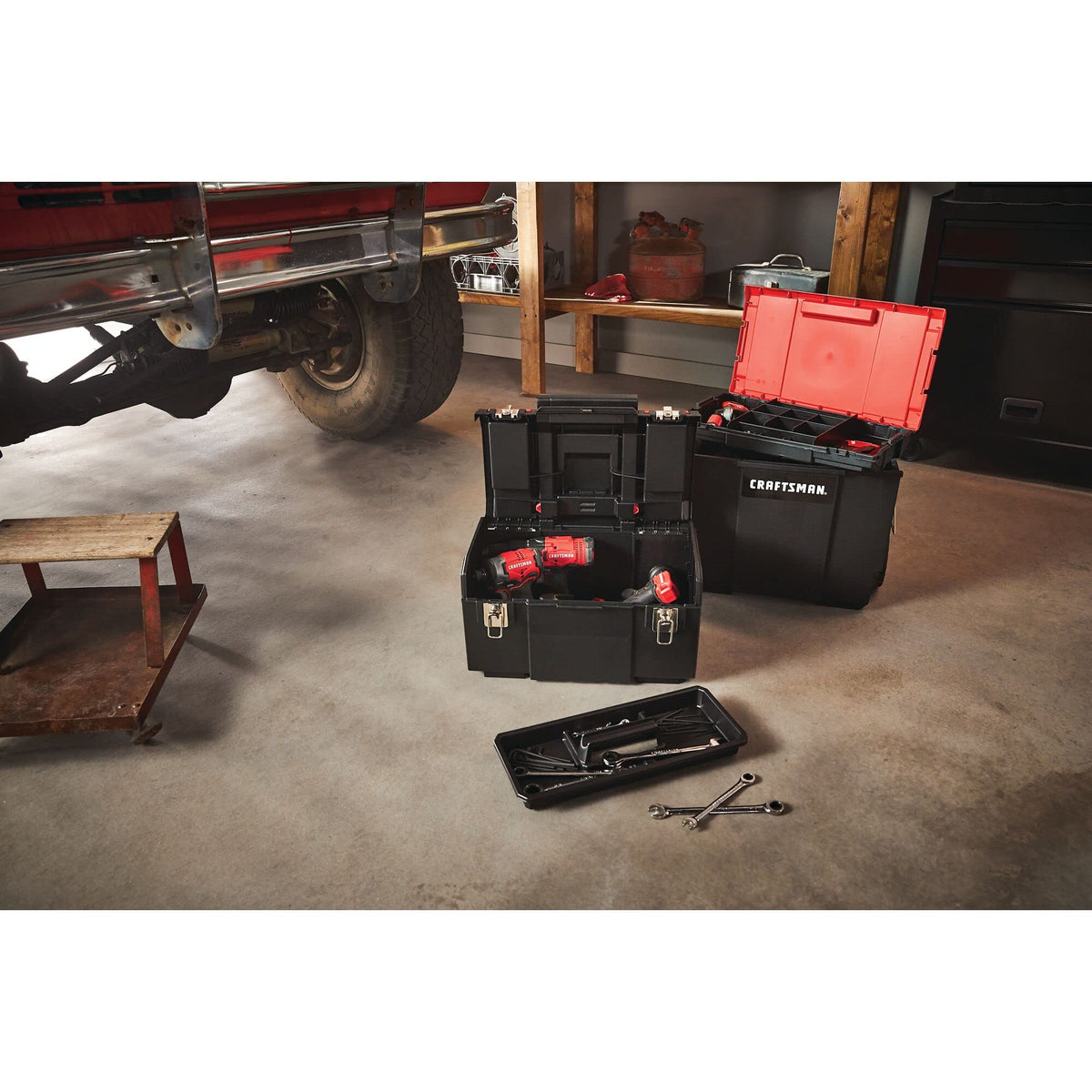 19-in. 3-in-1 Rolling Tool Box with Wheels D39734