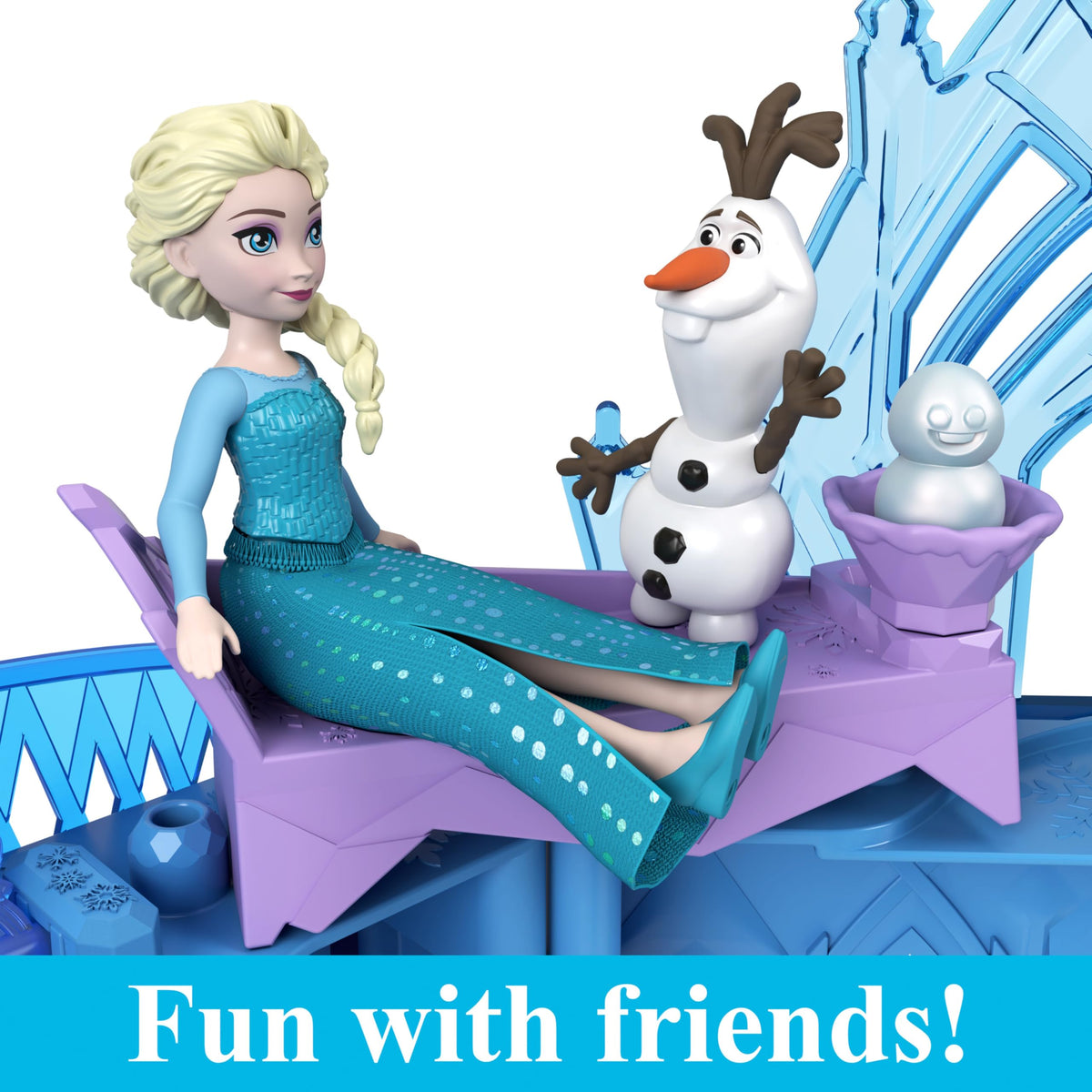 Frozen Castle Doll House Playset with Doll & 8 Accessories B168400