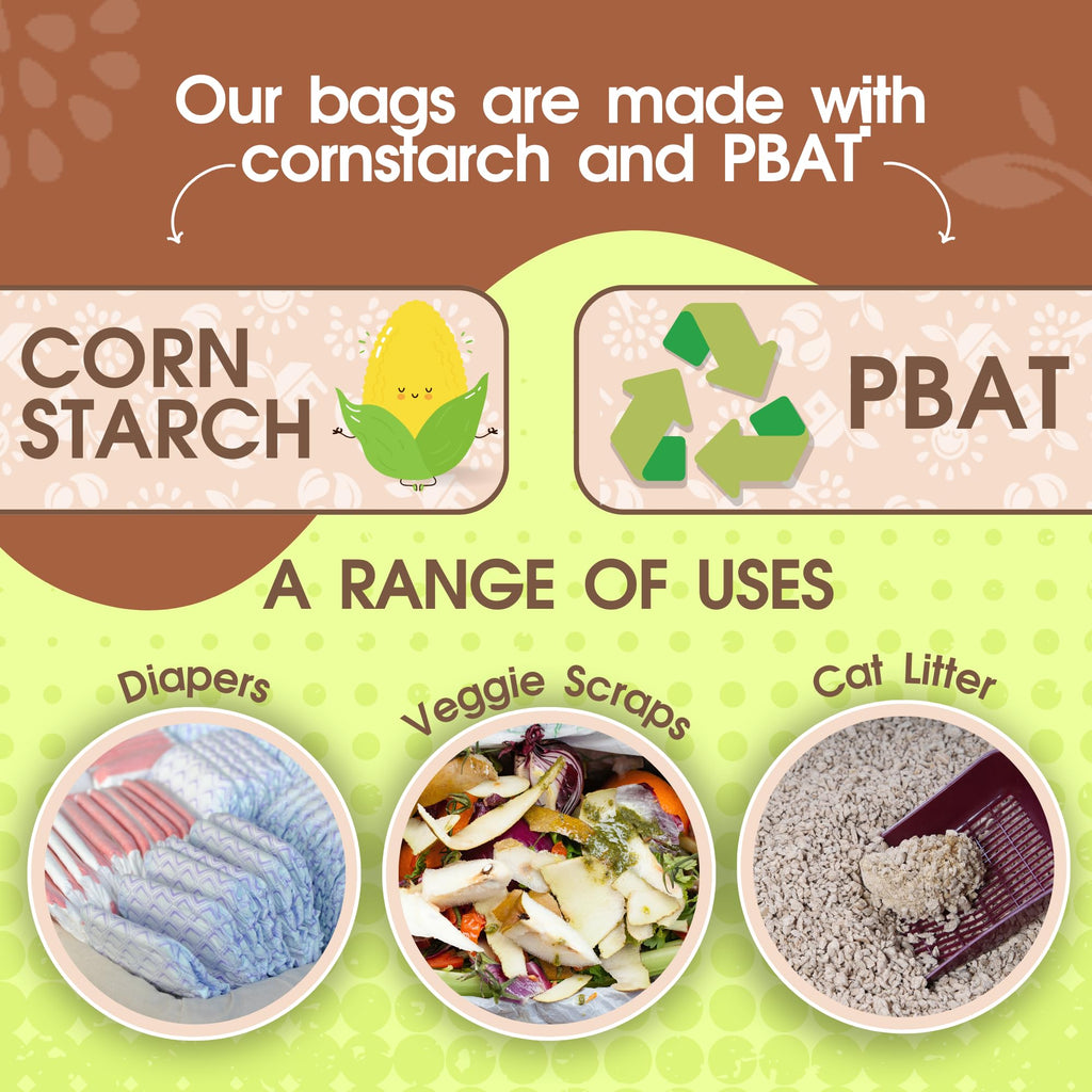 240 Count Plant Based Leak Proof Poop Bags F799055