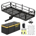500 Lbs Heavy Duty Hitch Mount Cargo Carrier 60"x24"x14.4" Folding Y63129