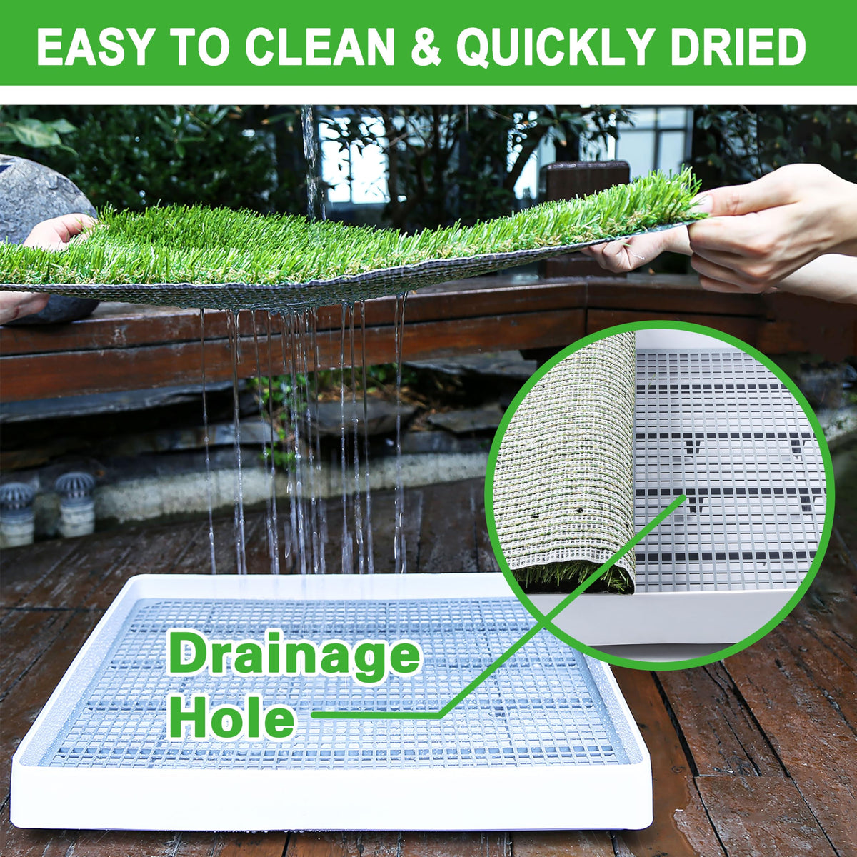 Indoor Fake Grass Pad with Tray U261