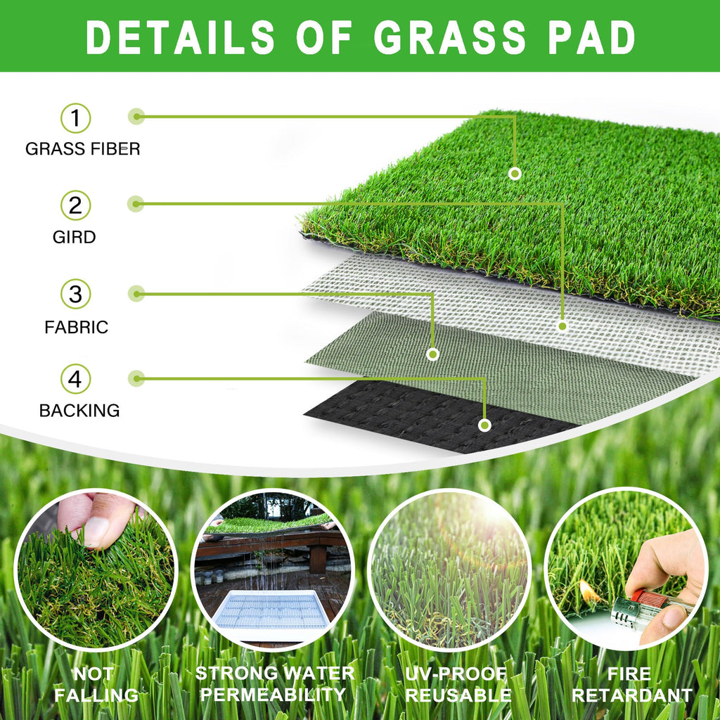 Indoor Fake Grass Pad with Tray U261