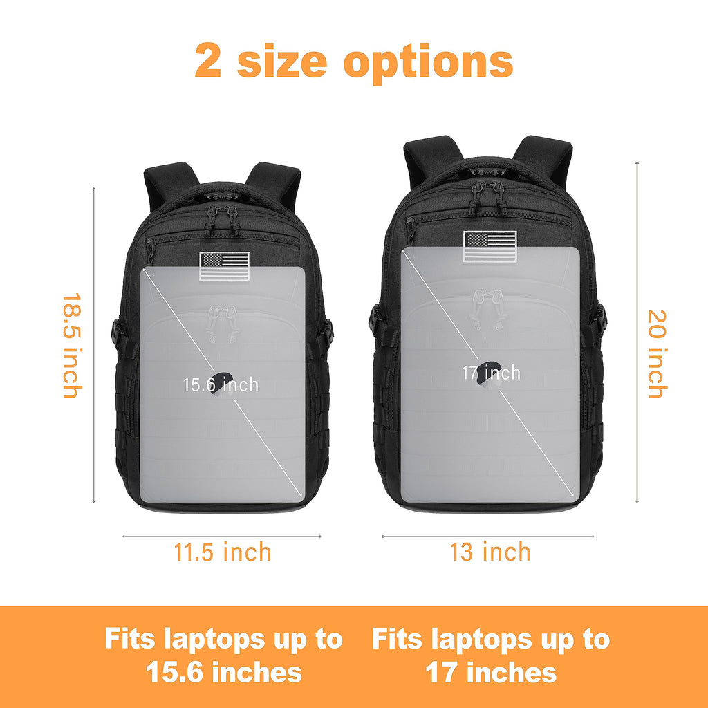 Black Small Tactical Backpack X4708