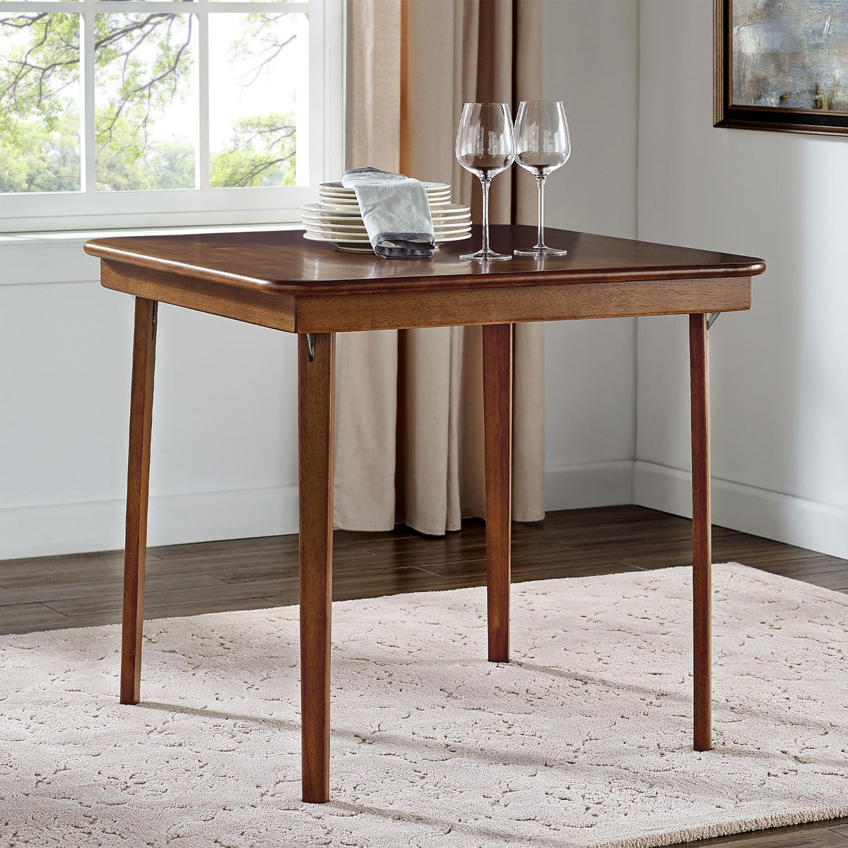 Fruitwood Wood Folding Table C1749